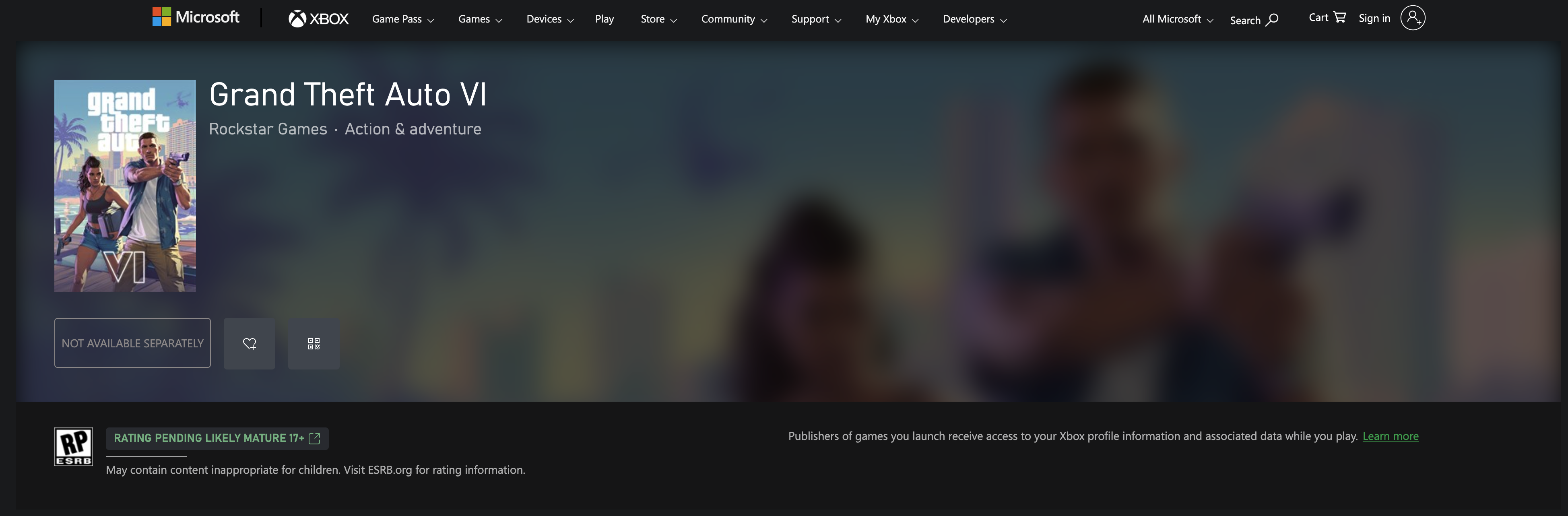 GTA 6 Now Available to Wishlist on Xbox – But Why Was PS5 First?